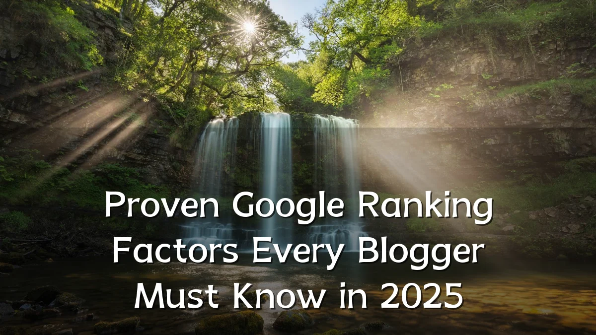 Proven Google Ranking Factors Every Blogger Must Know in 2025