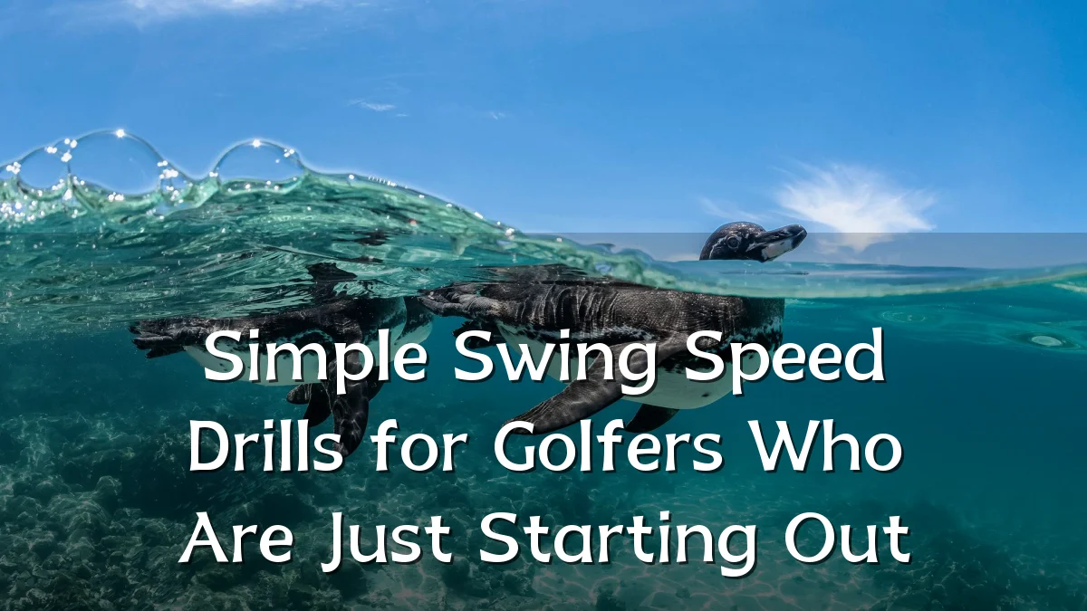Simple Swing Speed Drills for Golfers Who Are Just Starting Out