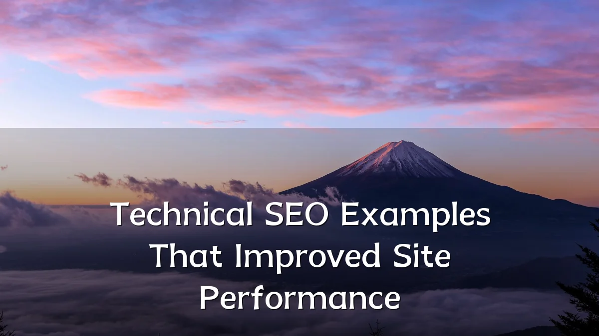 Technical SEO Examples That Improved Site Performance