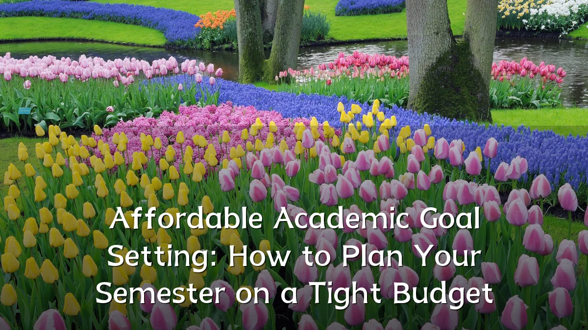 Affordable Academic Goal Setting: How to Plan Your Semester on a Tight Budget