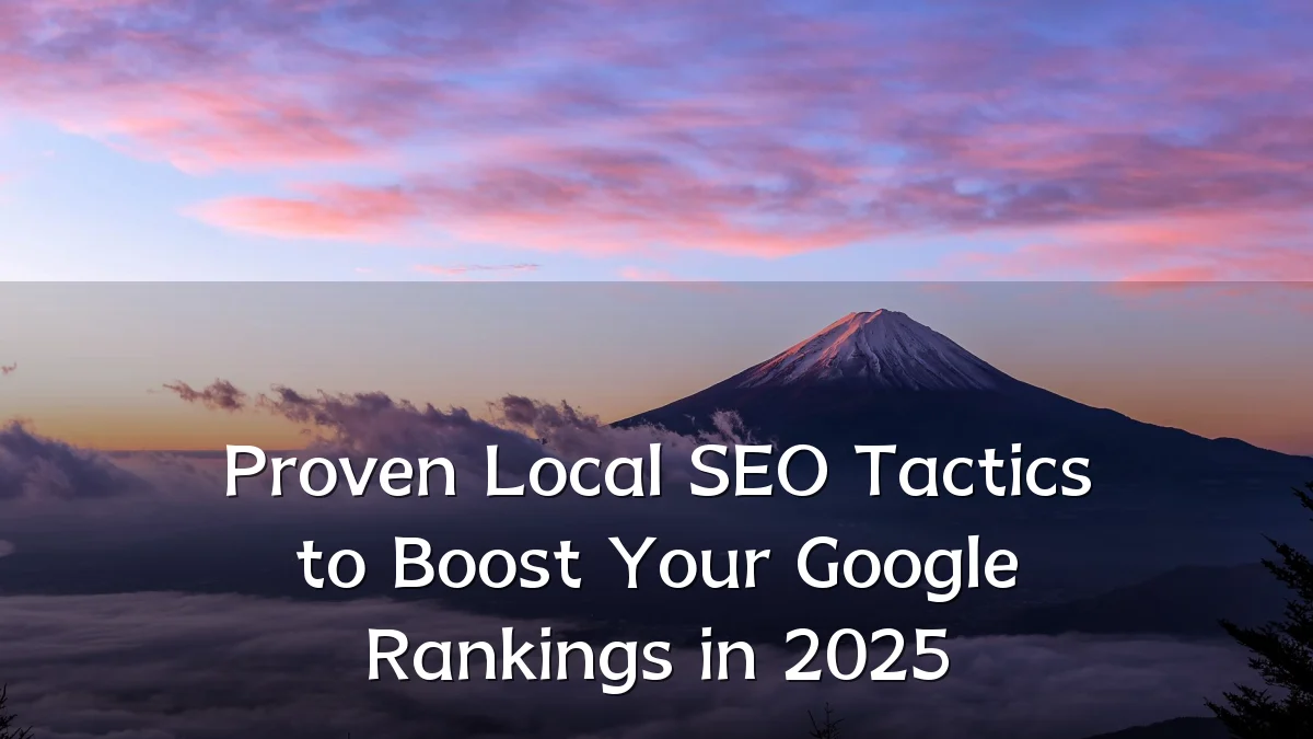 Proven Local SEO Tactics to Boost Your Google Rankings in 2025