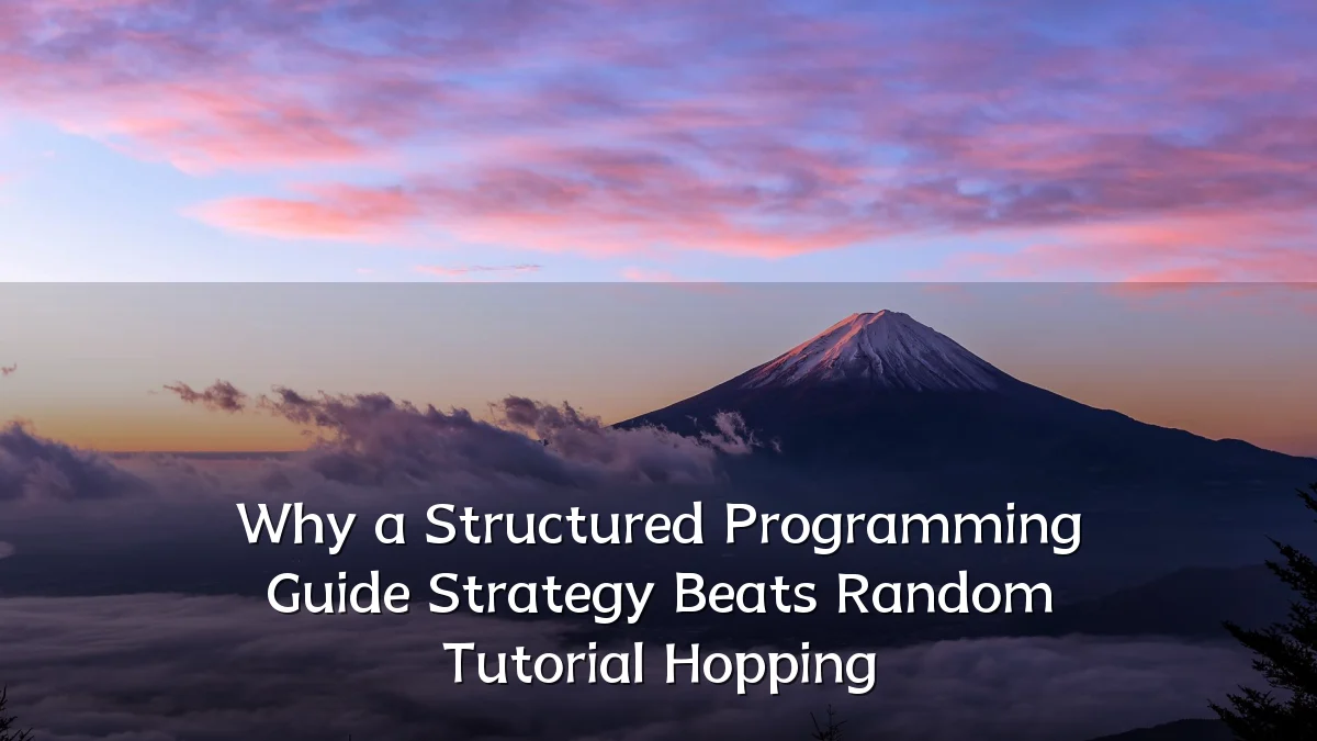 Why a Structured Programming Guide Strategy Beats Random Tutorial Hopping